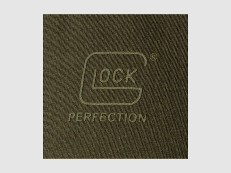 GLOCK Tactical T-Shirt Oliv – Ripstop-Schultern, Stretch-Torso – Soft-Velcro-Badge – Größe XL
