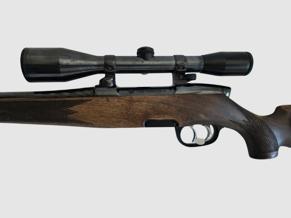 STEYR Mannlicher d’occasion avec SCHMIDT&BENDER 6x42S monté sur montage SM d’origine, réticule 7A, état : bon, image 3 sur 6