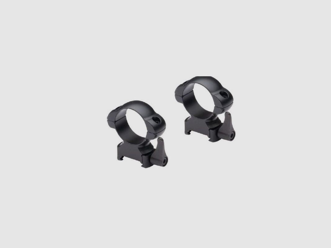 ANELLI NIKKO 30 MM, WEAVER STEEL MOUNT, HIGH, MATTE BLACK, QUICK RELEASE