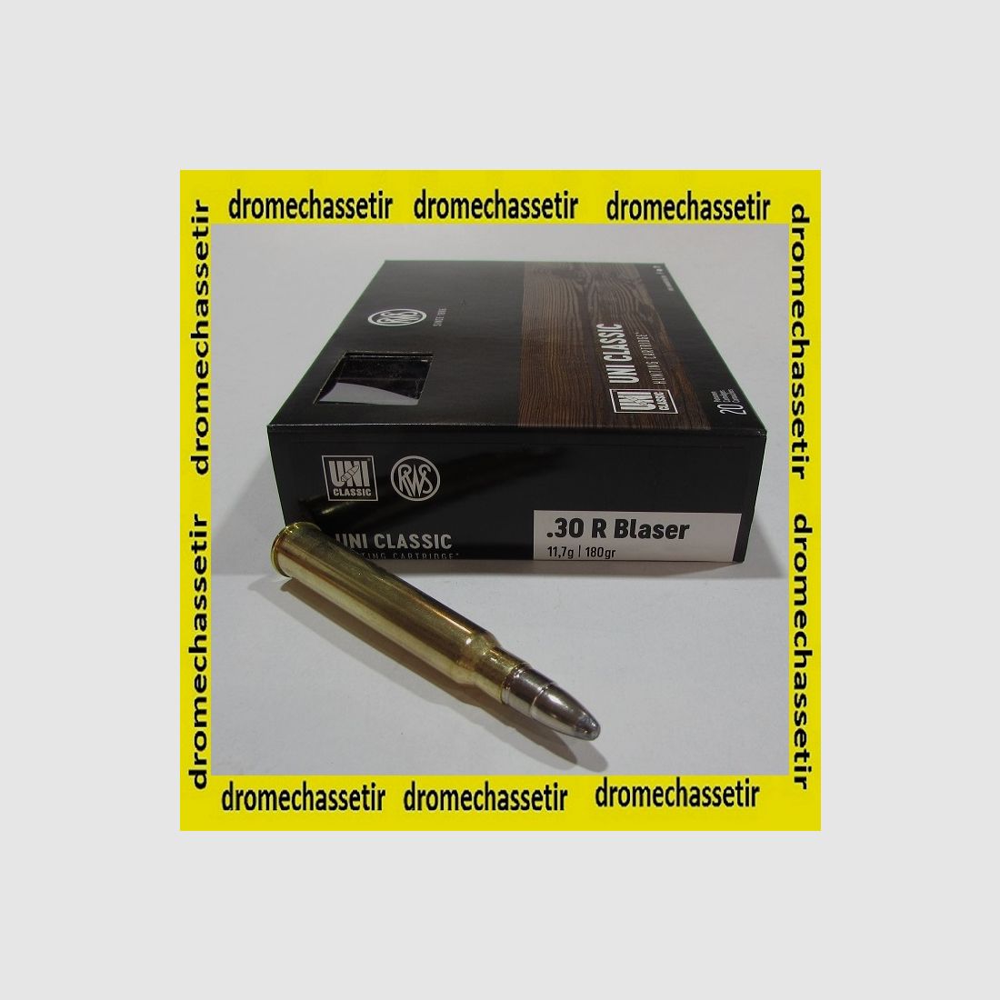 Box mit 20 Patronen RWS Kaliber 30R Blaser Uni classic 180 Grain ref 2117835