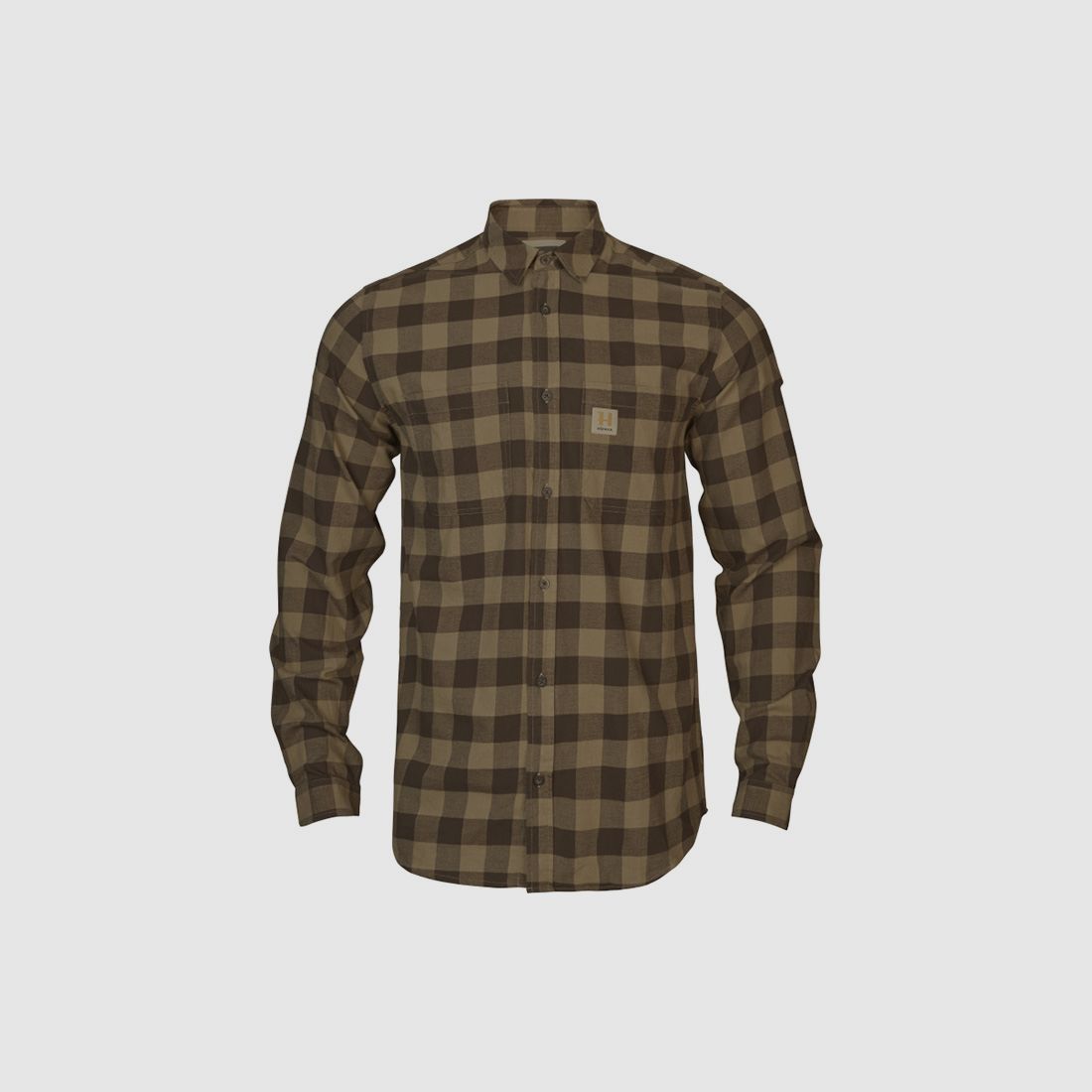 Härkila Scandinavian braun Antique Bronze Check Jagd- & Freizeithemden Herren