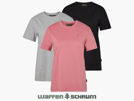 Pinewood T-Shirts 3er Pack Grey Mel/ D. Pink/ Black