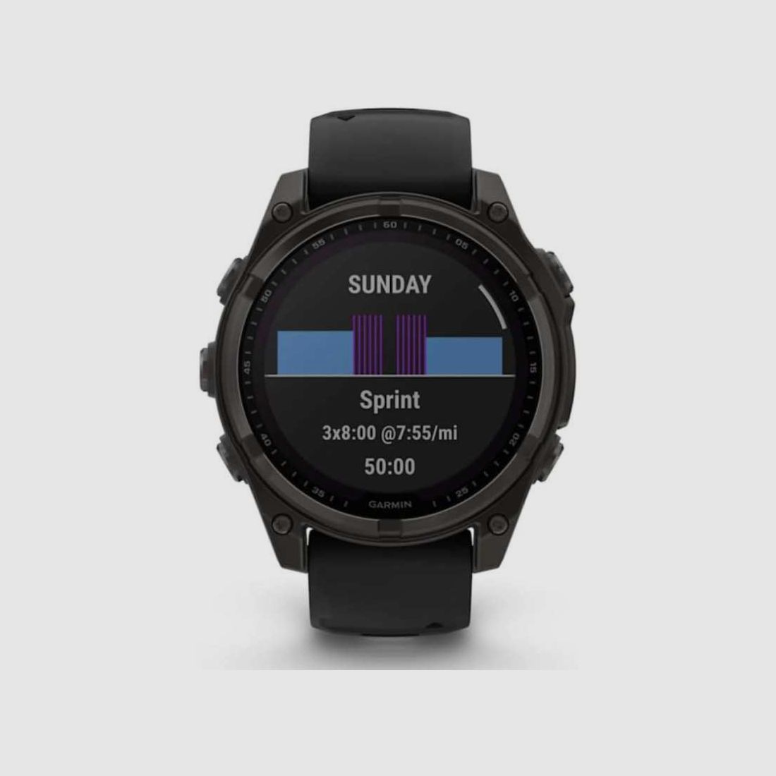 Garmin fēnix® 8 - 47 mm, Solar, Saffier Titanium Zwart, afbeelding 8 van 8