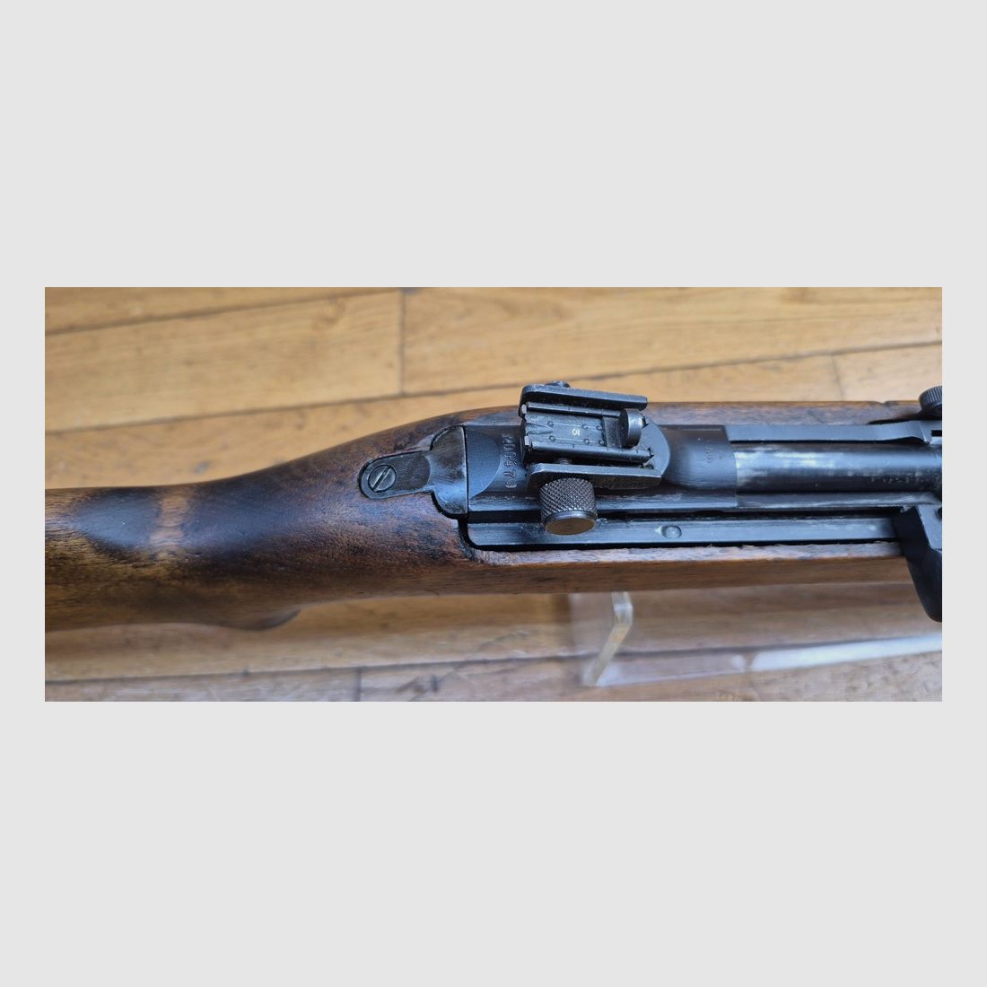 Sehr seltene USM2 Repetierbüchse – Die automatische Version (select-fire) der USM1 – Herstellung INLAND von 1945 – Originalkaliber .30 M1 (7,62×33) – Waffe Typ T4/M2, nicht aus einer umgebauten USM1 – Ausgezeichneter Zustand – TBE++ – Kriegsgerät Kategorie A2 – NUR EXPORT, Bild 21 von 41
