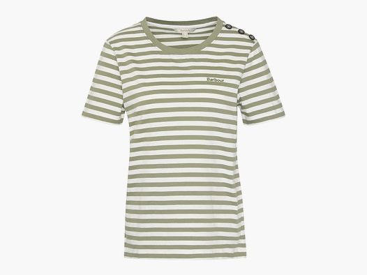 BARBOUR T-Shirt Ferryside Striped Dusky Green
