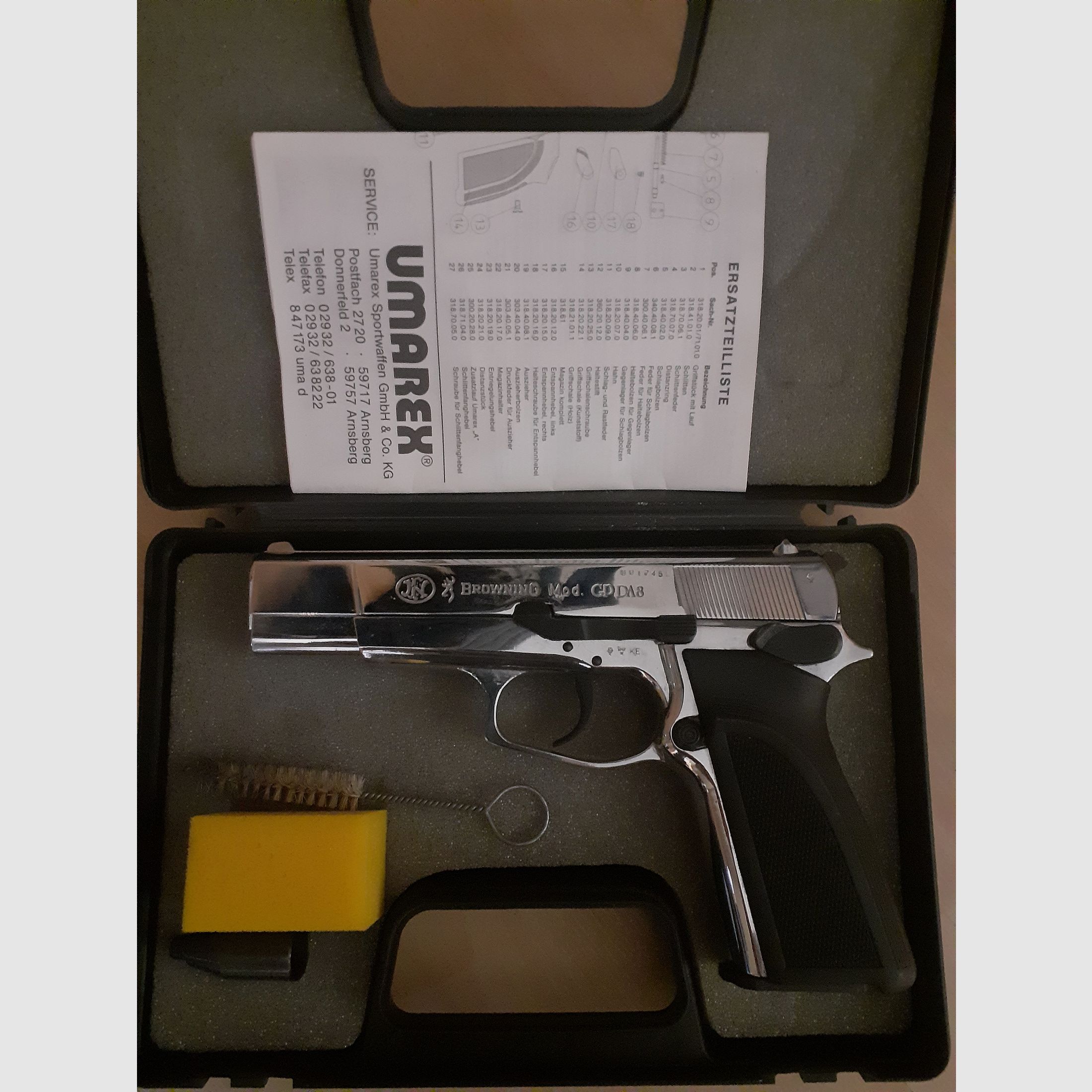 Browning 8mm blank firing