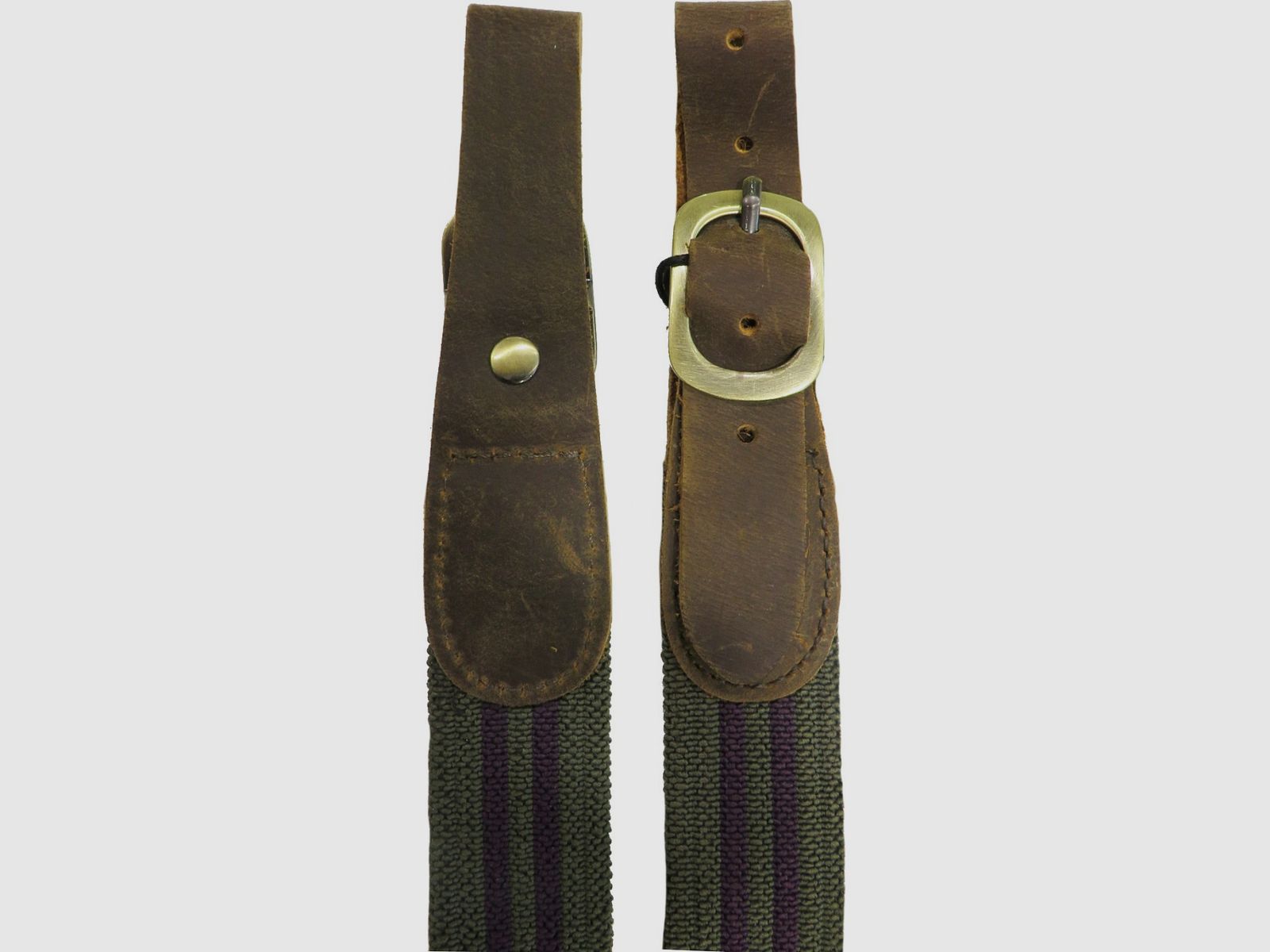 Elastisches Band mit grünen Lederbändern, Bild 2 von 3
