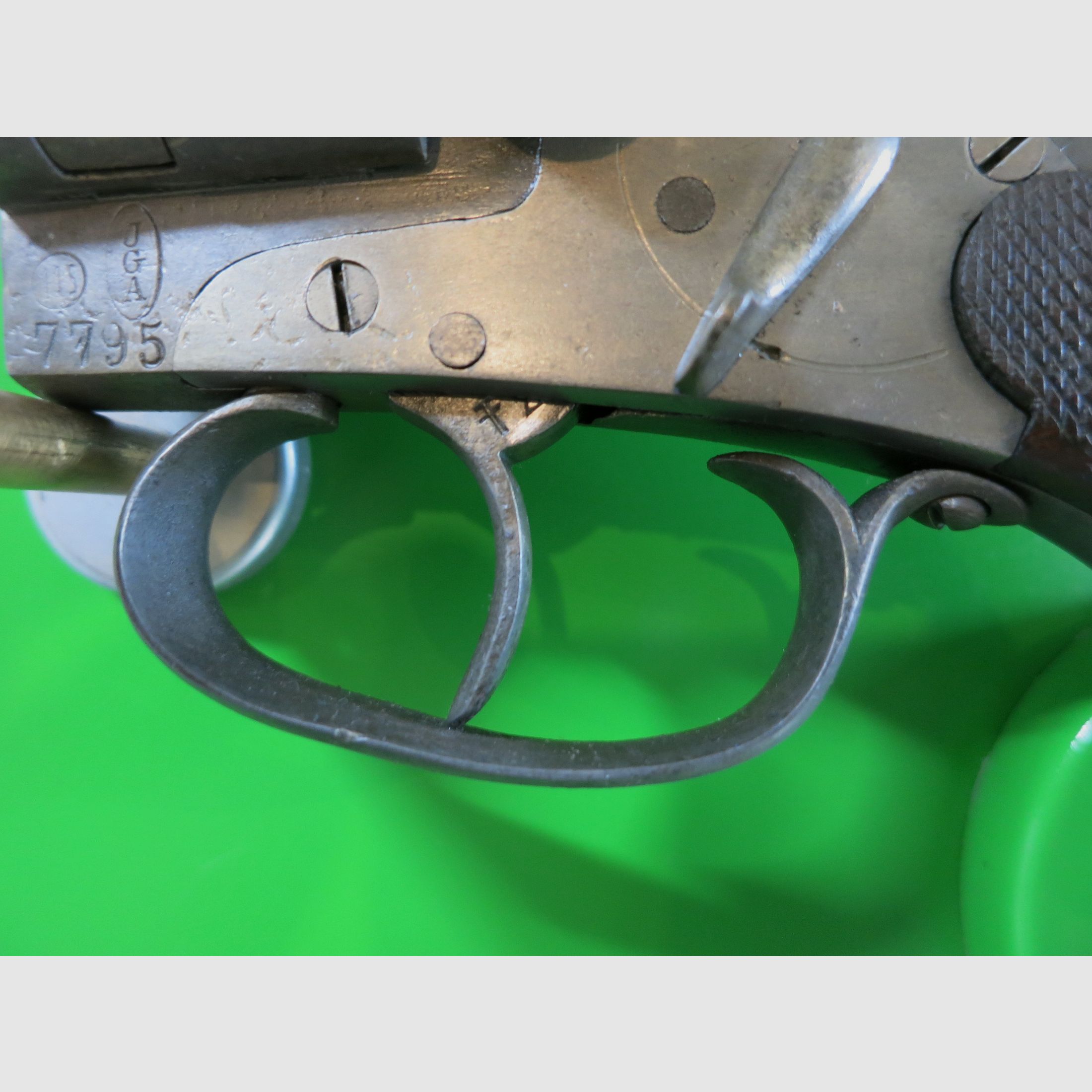 Signalpistole; Lauflose Fliegerleuchtpistole JGA (Anschütz) System Eisfeld, Kal. 11 mm Spezialpatrone  #81-