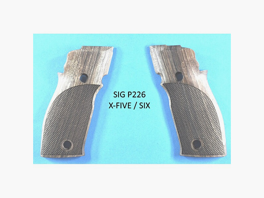 Nussbaum-Griffschalen für SIG Sauer P226 X-FIVE / X-SIX mit Jet Funnel