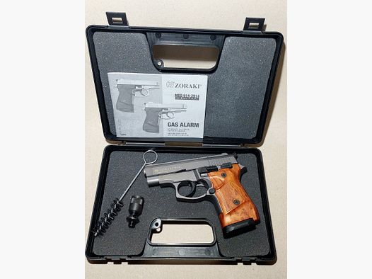 Zoraki 914 Schreckschuss Pistole 9mm P.A.K. titan Holzoptik (1014) neuwertig!