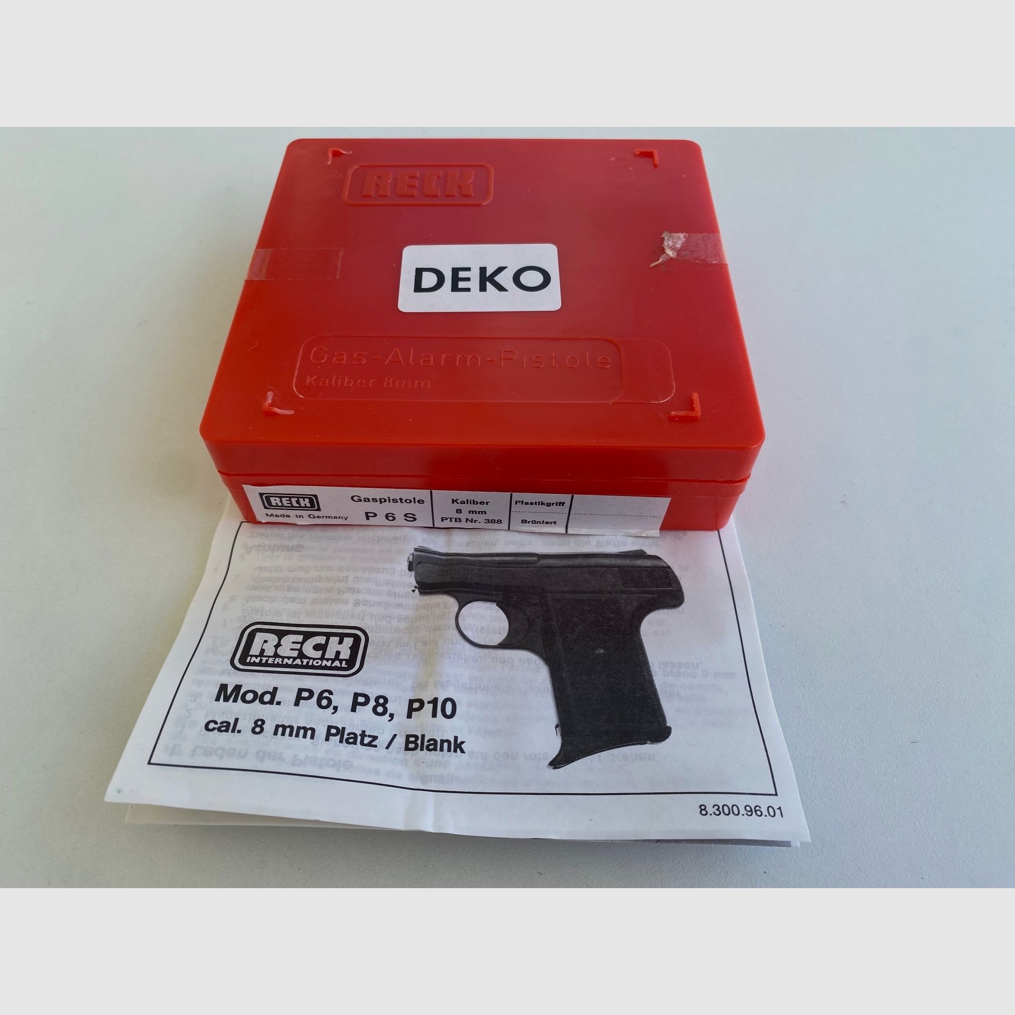 Sammlerstück Reck P6 E !!!! Deko Waffe extrem selten !!!