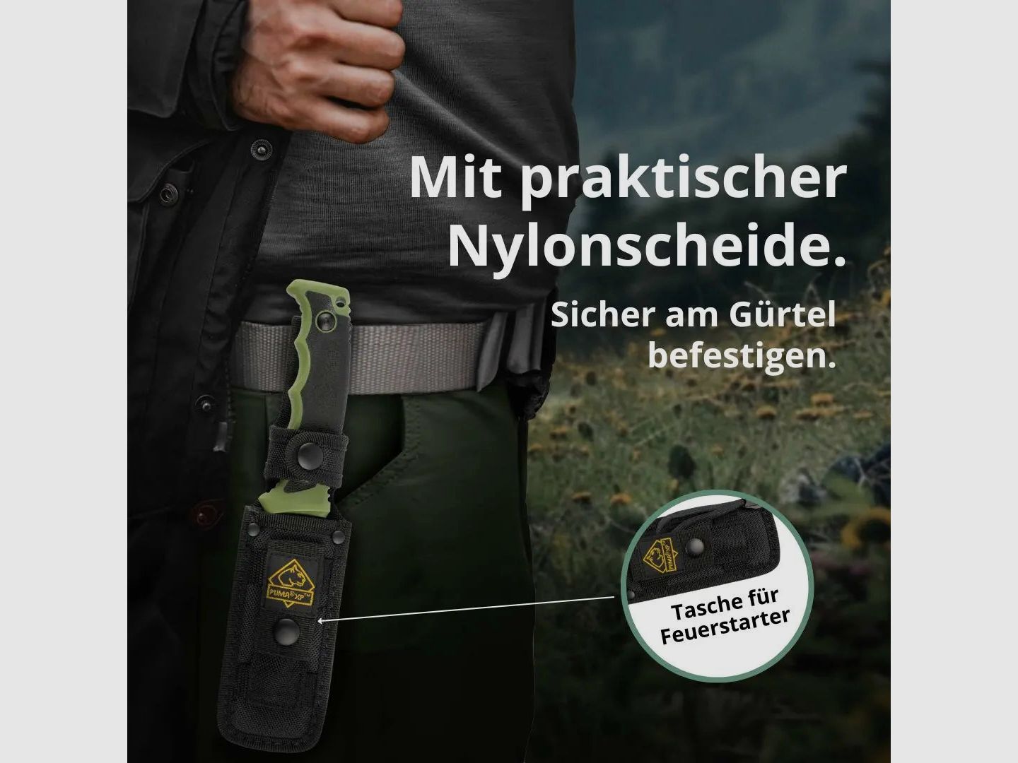 Couteau de survie PUMA XP forever avec allume-feu