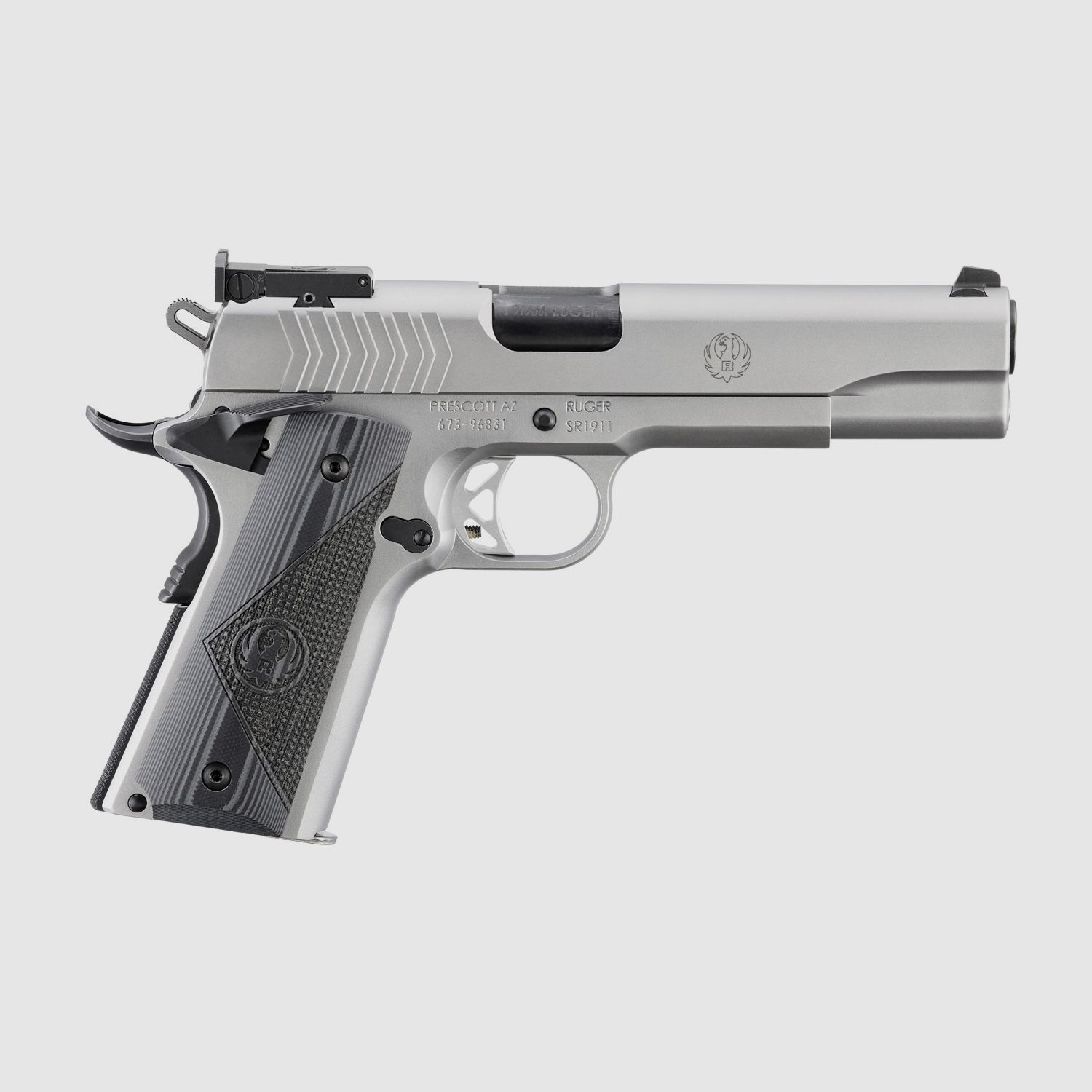 RUGER PISTOLE SR1911 TARGET 9MM LUGER 5"/12,7CM LOW-GLARE STAINLESS