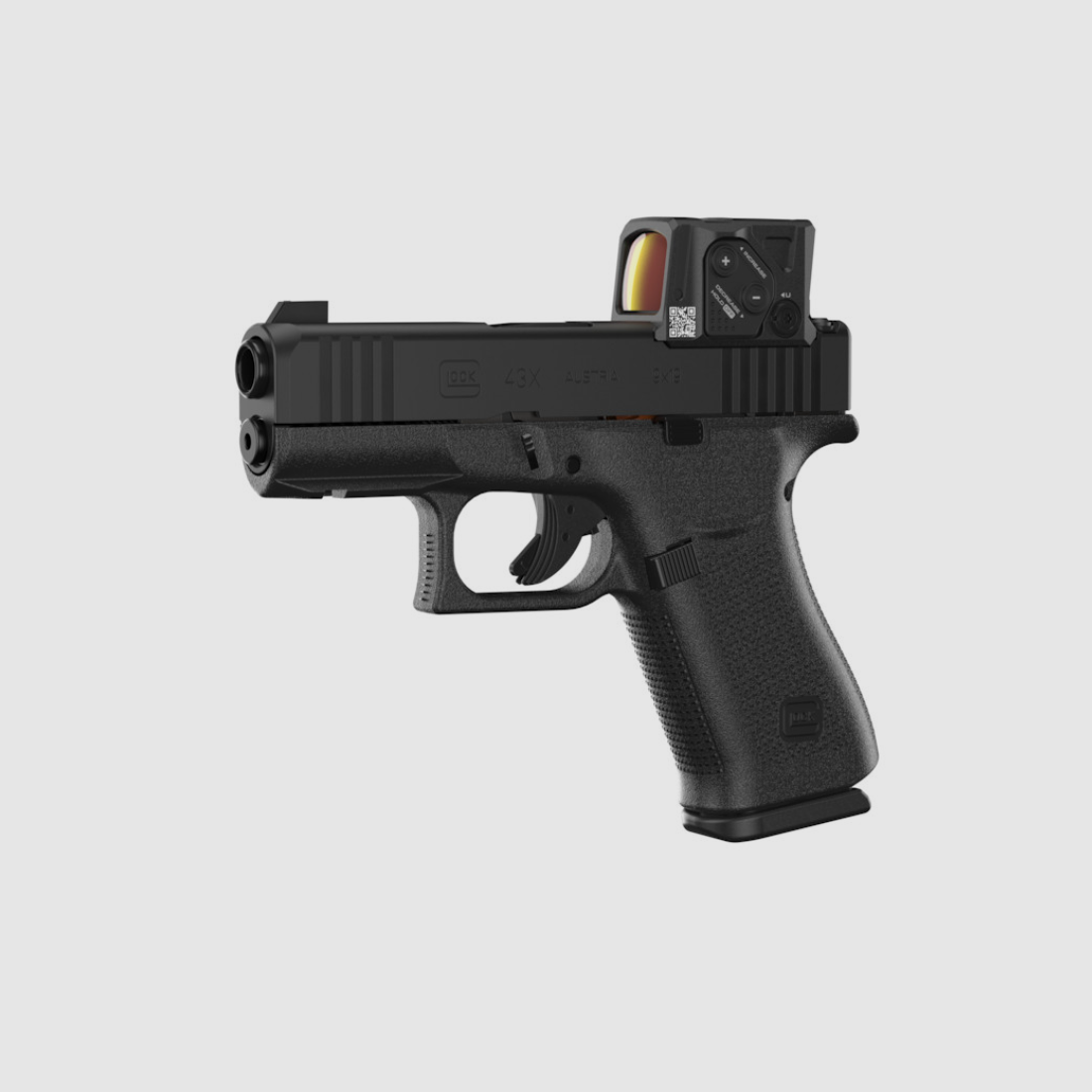 Glock – pistool / 43X / MOS 08 FS / met AIMPOINT COA / 9mm