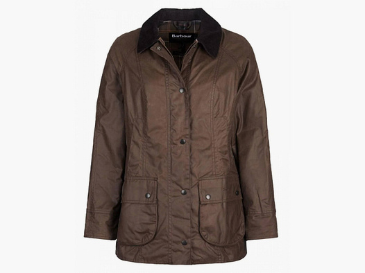 Barbour Damen Wachsjacke Beadnell, Farbe Bark