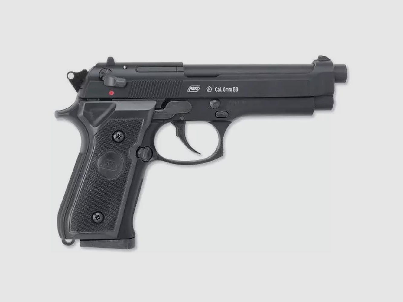 Replica Pistol M92 Gas ASG - Zwart - Realistische Blowback - Voor Precisie- en Vrijetijdsschieten, afbeelding 2 van 5