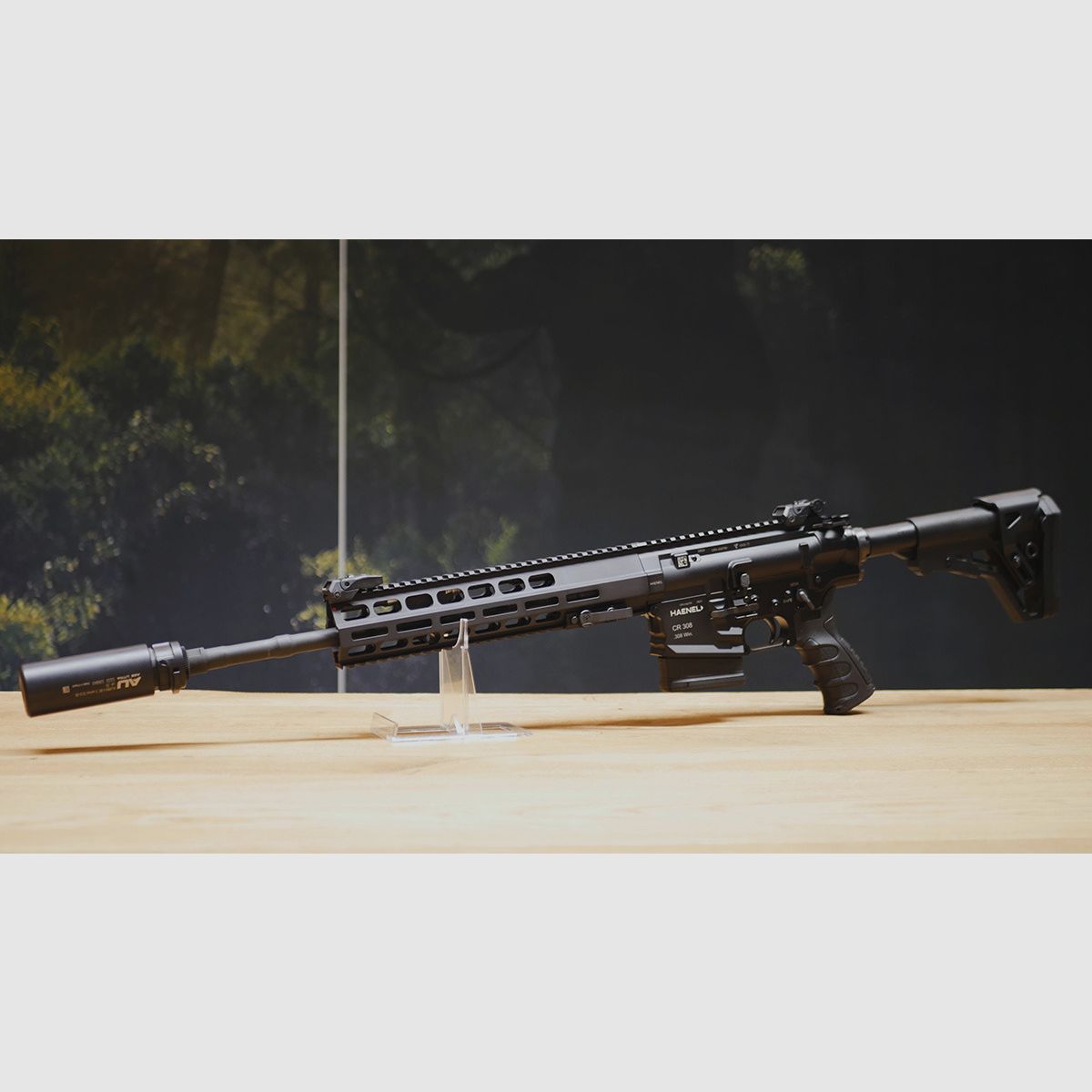 AR-10 Haenel CR308 16,65" / Matchabzug / Ase Utra SL5i Schalldämpfer / Borelock Bremse