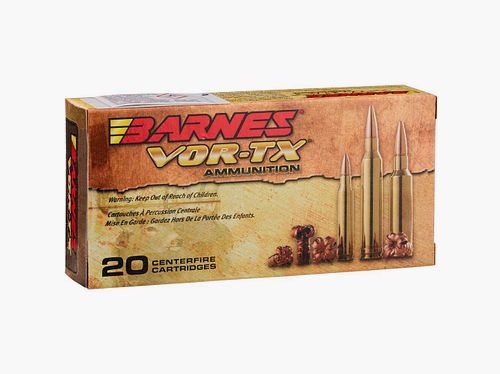 Patronen .223 Rem., Vollmantel Vor-TX TSX Bleifrei 55grs (3,6gr) 20 Patronen - Barnes