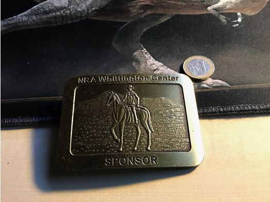 USA Belt Buckle, Gürtelschnalle, National Rifle Association, Sponsor