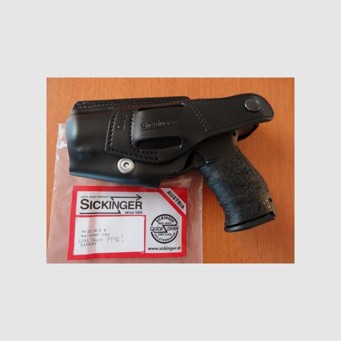 Sickinger Sickinger Holster EXPERT zwart voor SL-pistool Walther P99 / PPQ