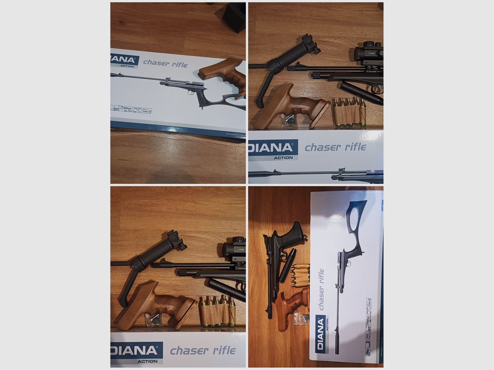 Diana Chaser Rifle Set 4.5mm with a lot of accessories.