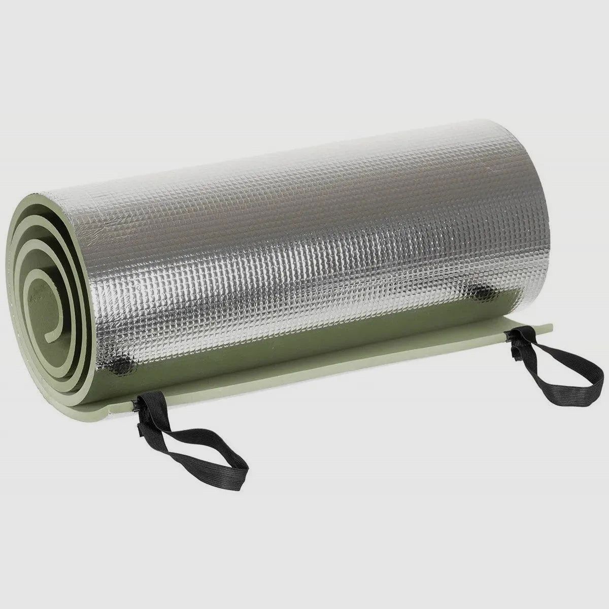 Matelas de sol en mousse MFH olive, revêtu d'aluminium d'un côté