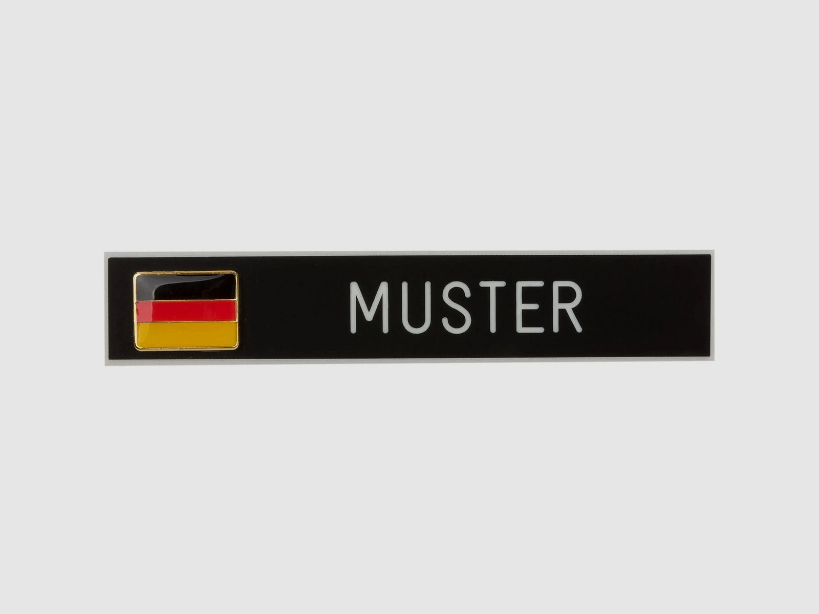 Unbekannt Namensschild Kunststoff Deutschlandfahne