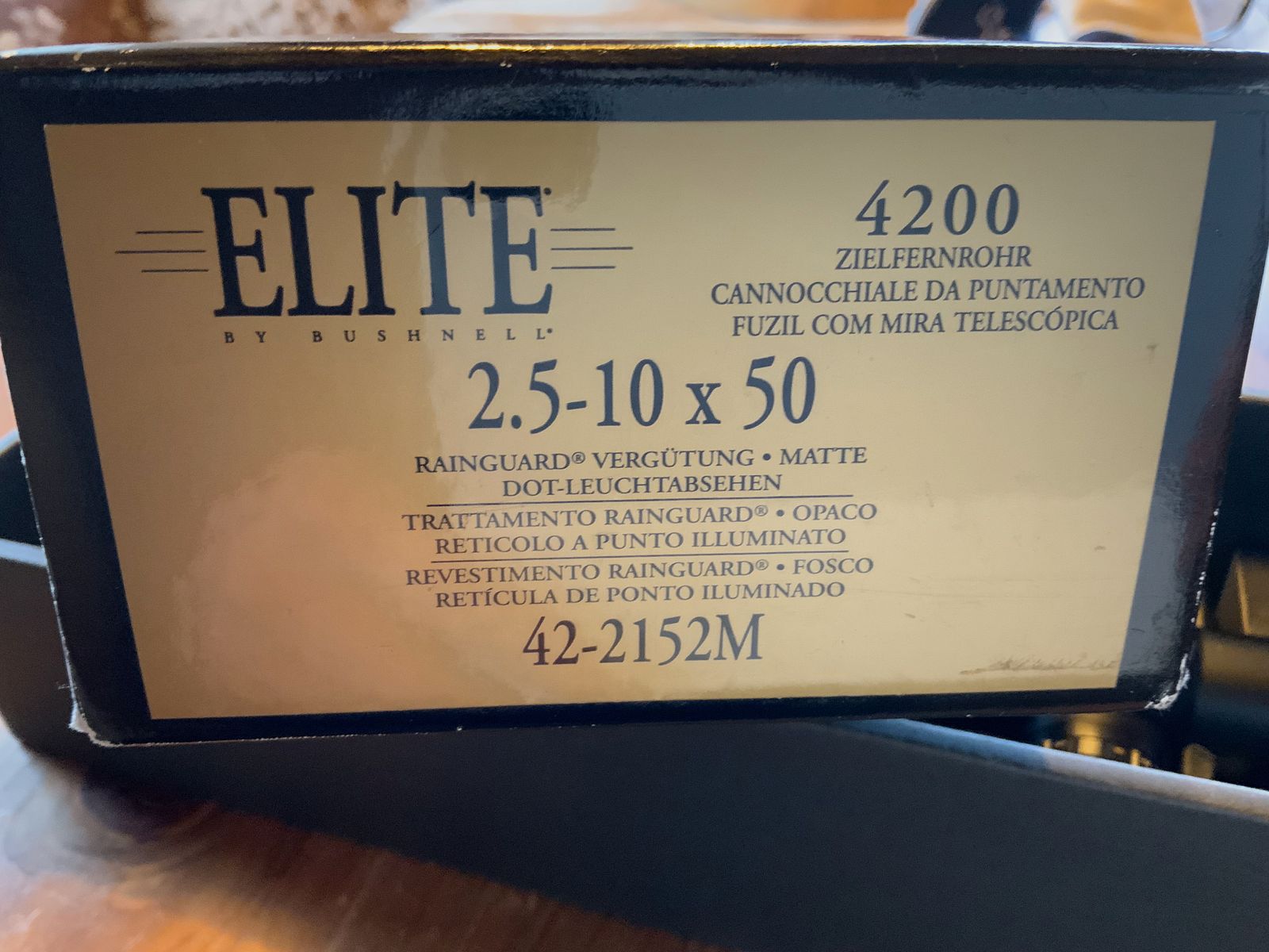 Zielfernrohr Bushnell Elite 4200  2.5-10x50  Rainguard-Beschichtung