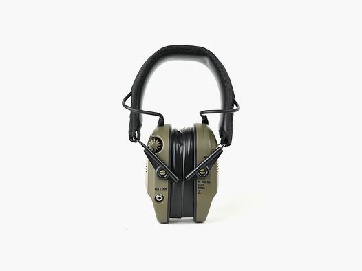 PRUSSIA PRECISION Electronic Shooting Earmuffs – Dual Microphone & Gel Pads