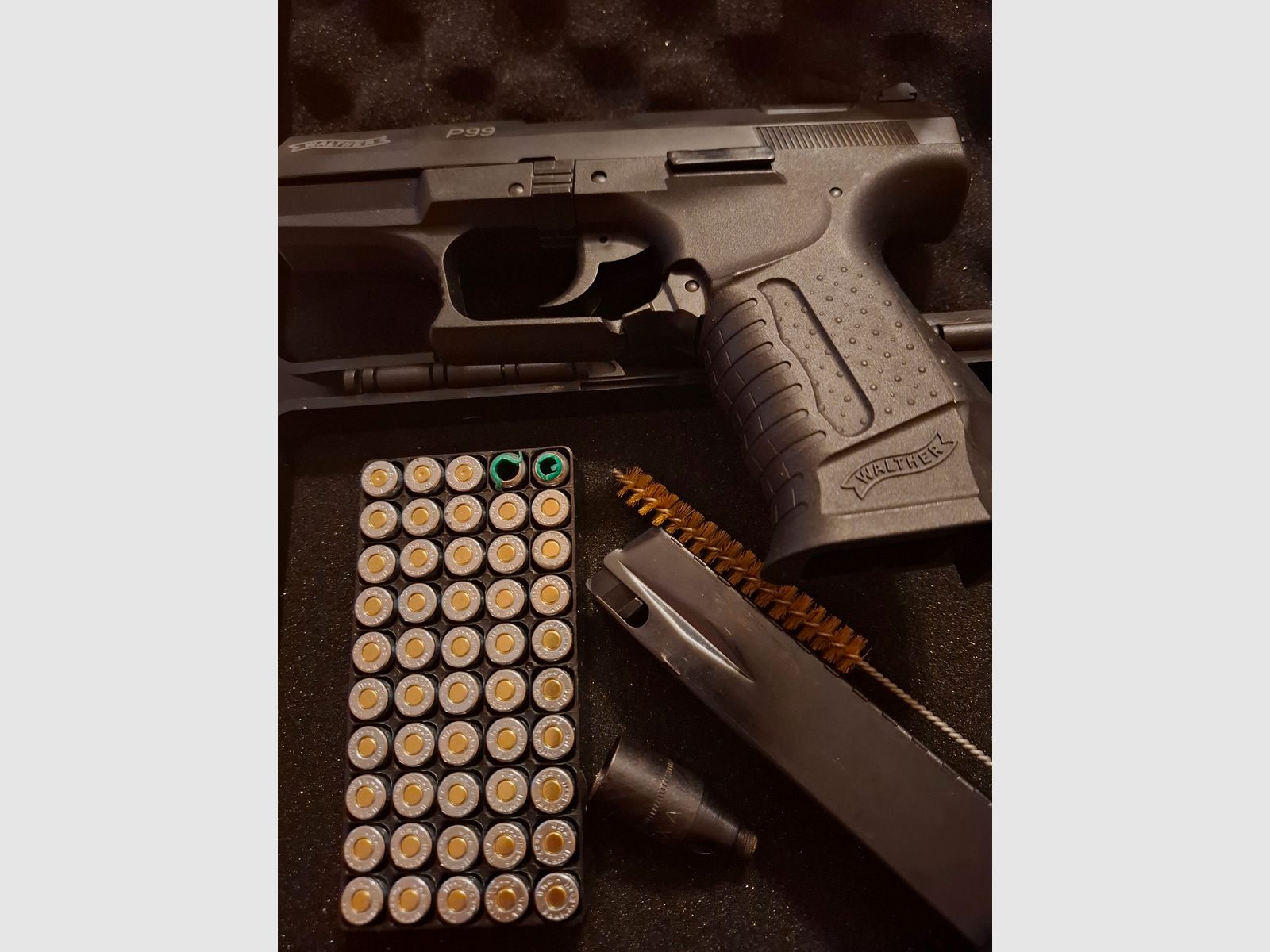 Walther P99 PTB 637 9mm P.A.K. met munitie
