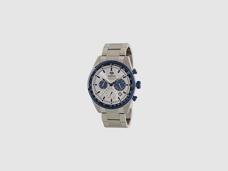 Marea Edelstahl Chronograph Weißes Zifferblatt B54188/5