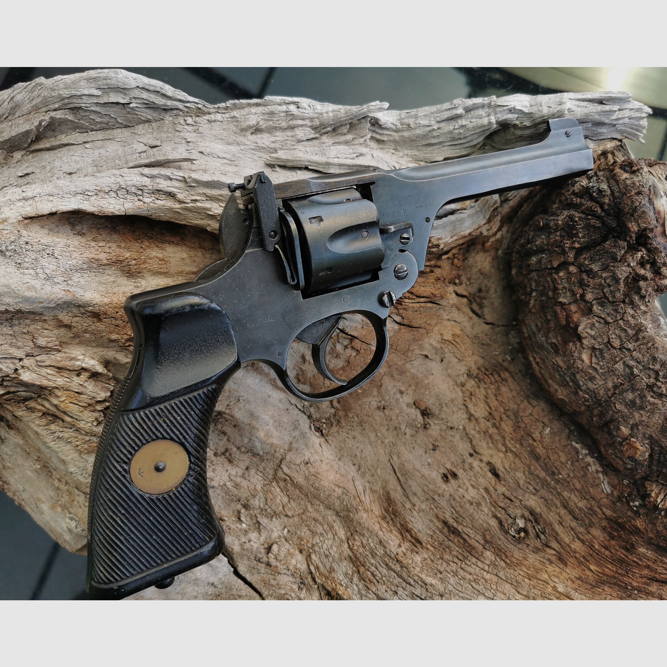 Enfield No.2 MK I WKII 9mm R Knall frei ab 18 Jahre Originale Ganzstahl Revolver Umgebaut mit PtB