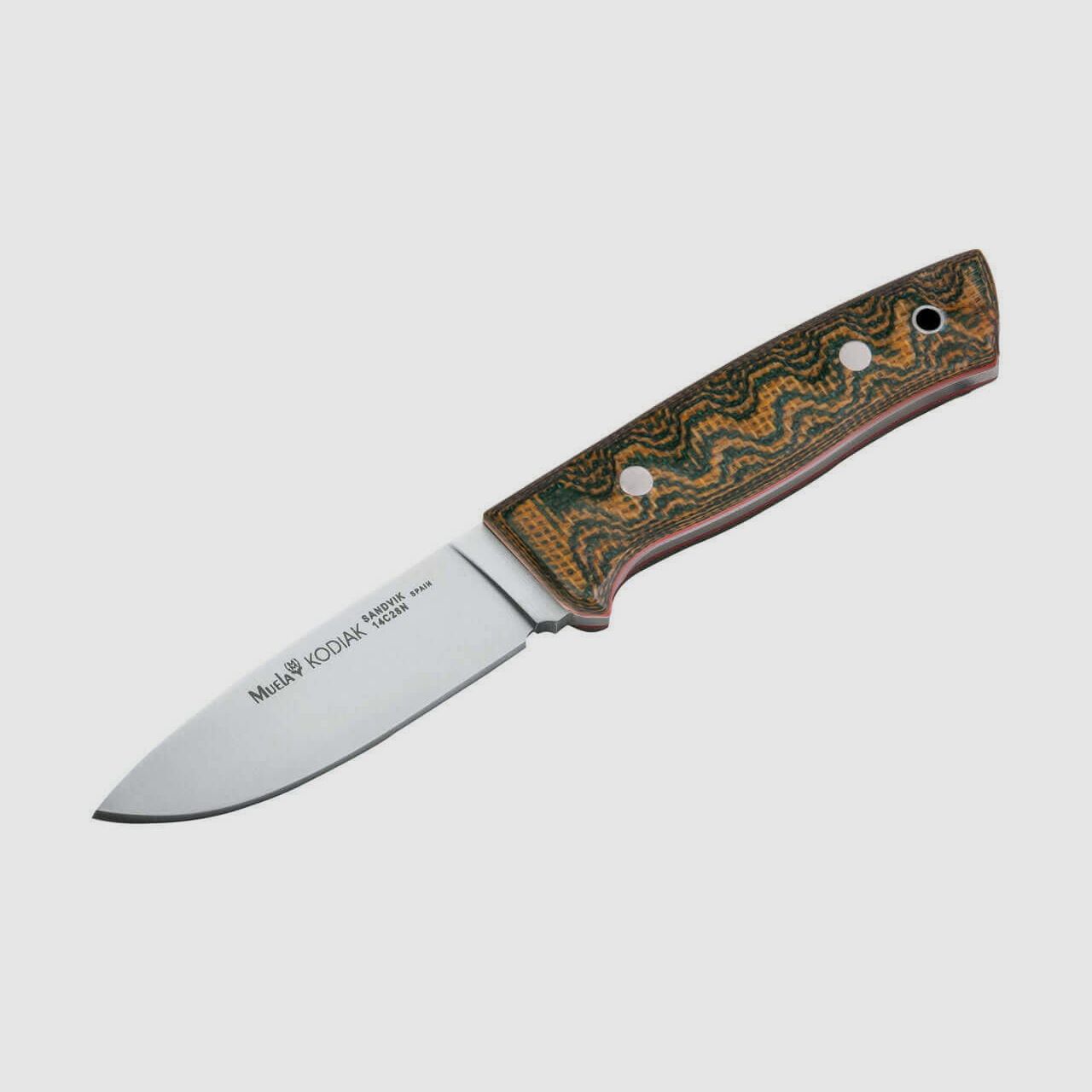 Muela Kodiak Green Canvas Micarta II Cuchillo de exterior