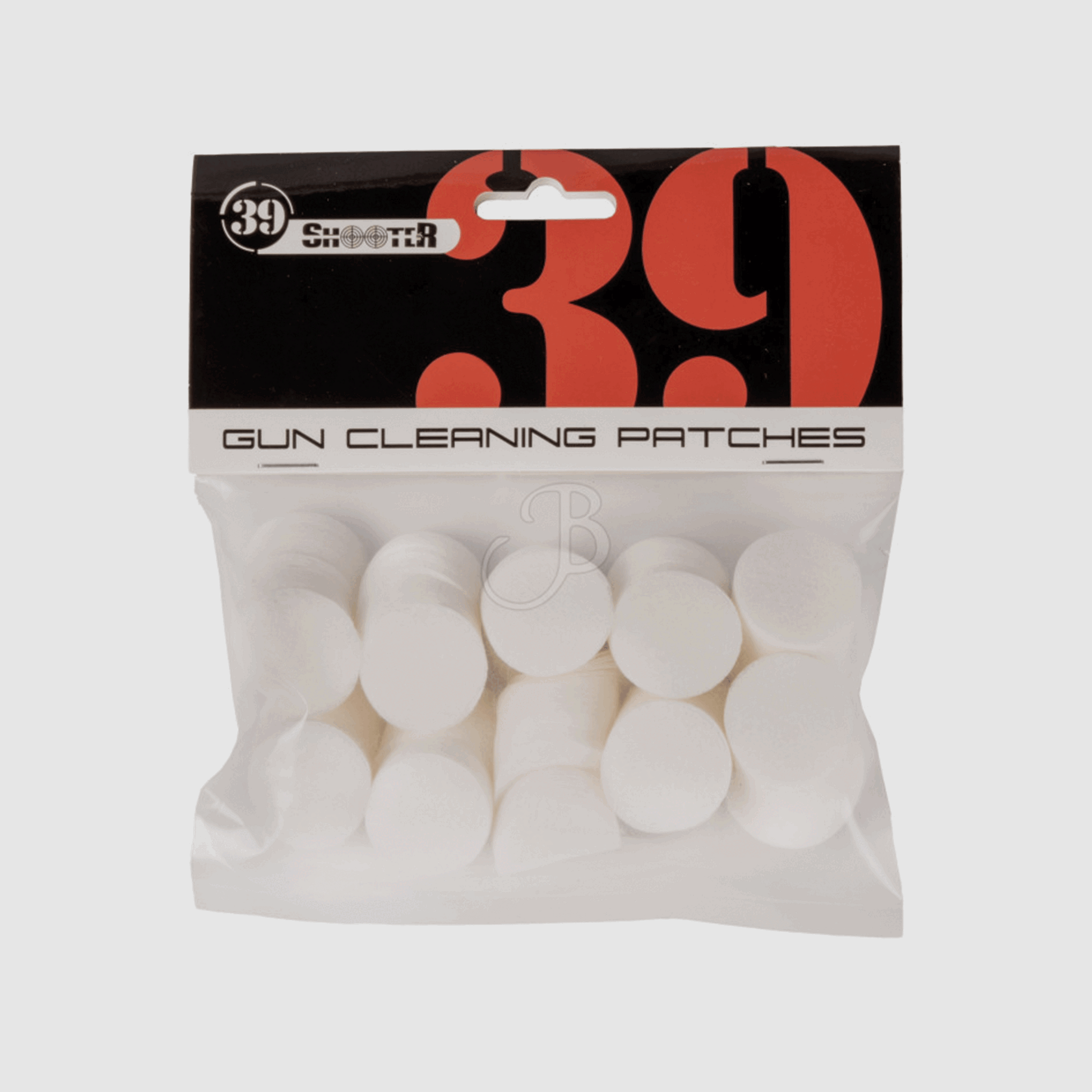 39 SHOOTER – GUN CLEANING PATCHES 1″ (600 pcs)