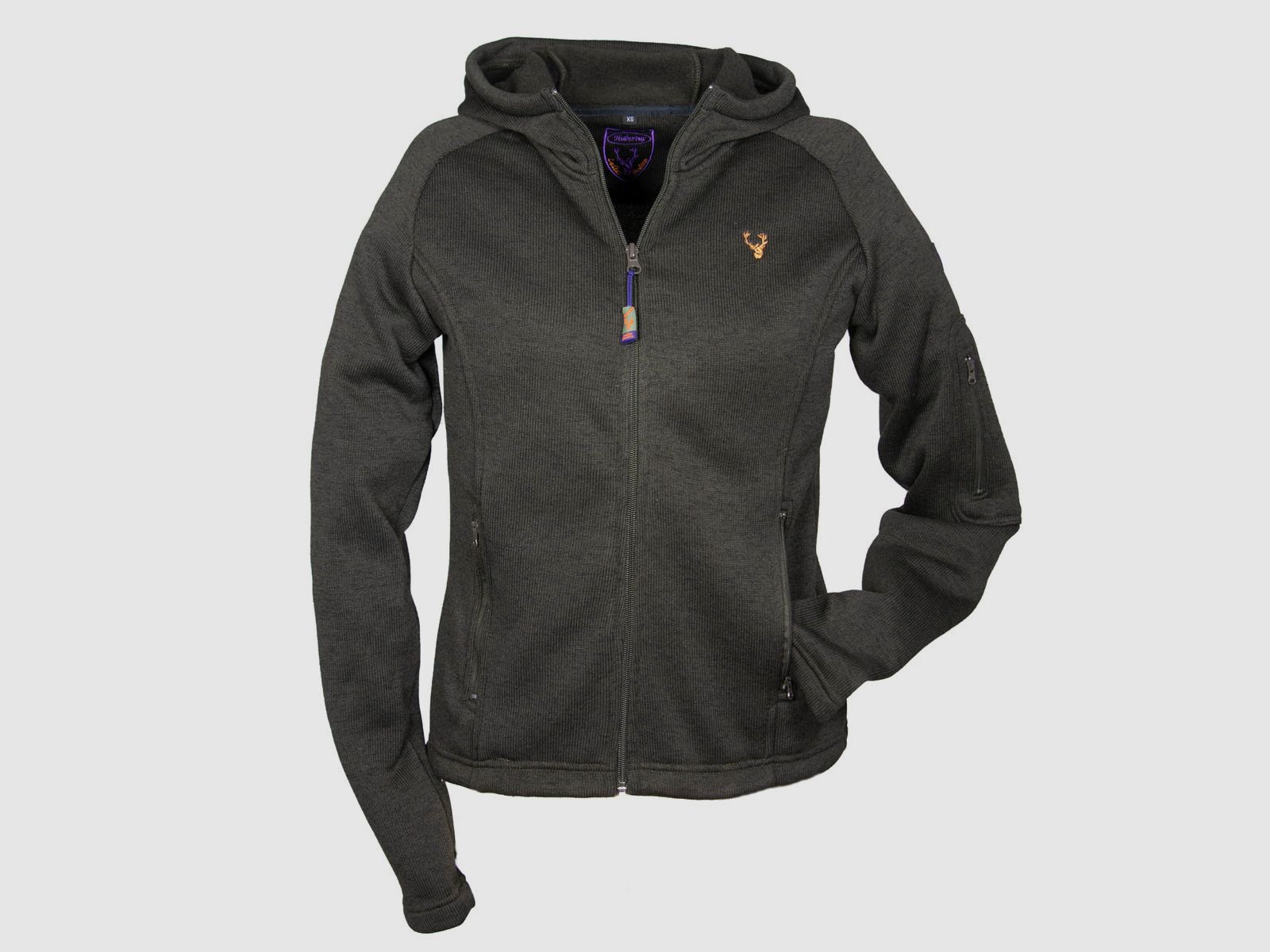 Hubertus Sweatjacke Damen dkl. oliv