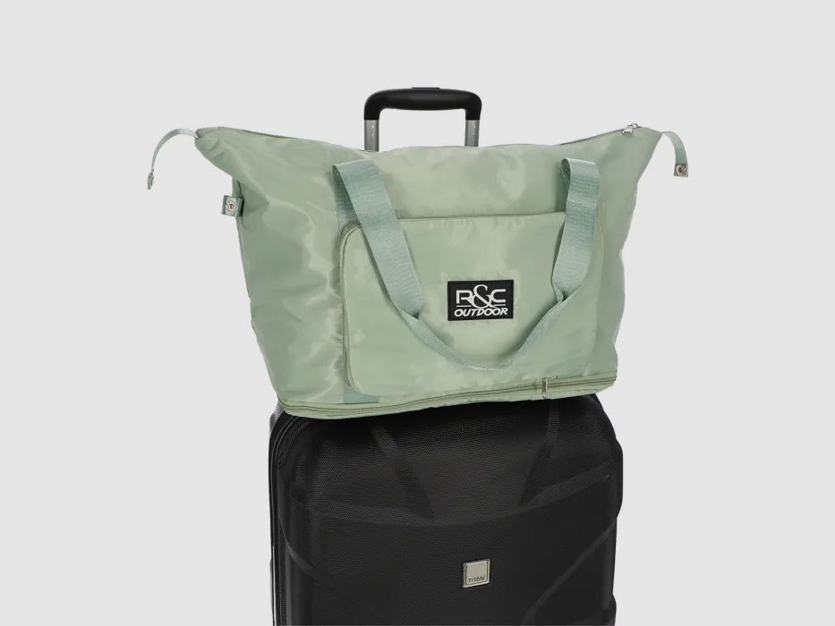 Sac de voyage vert pastel pliable