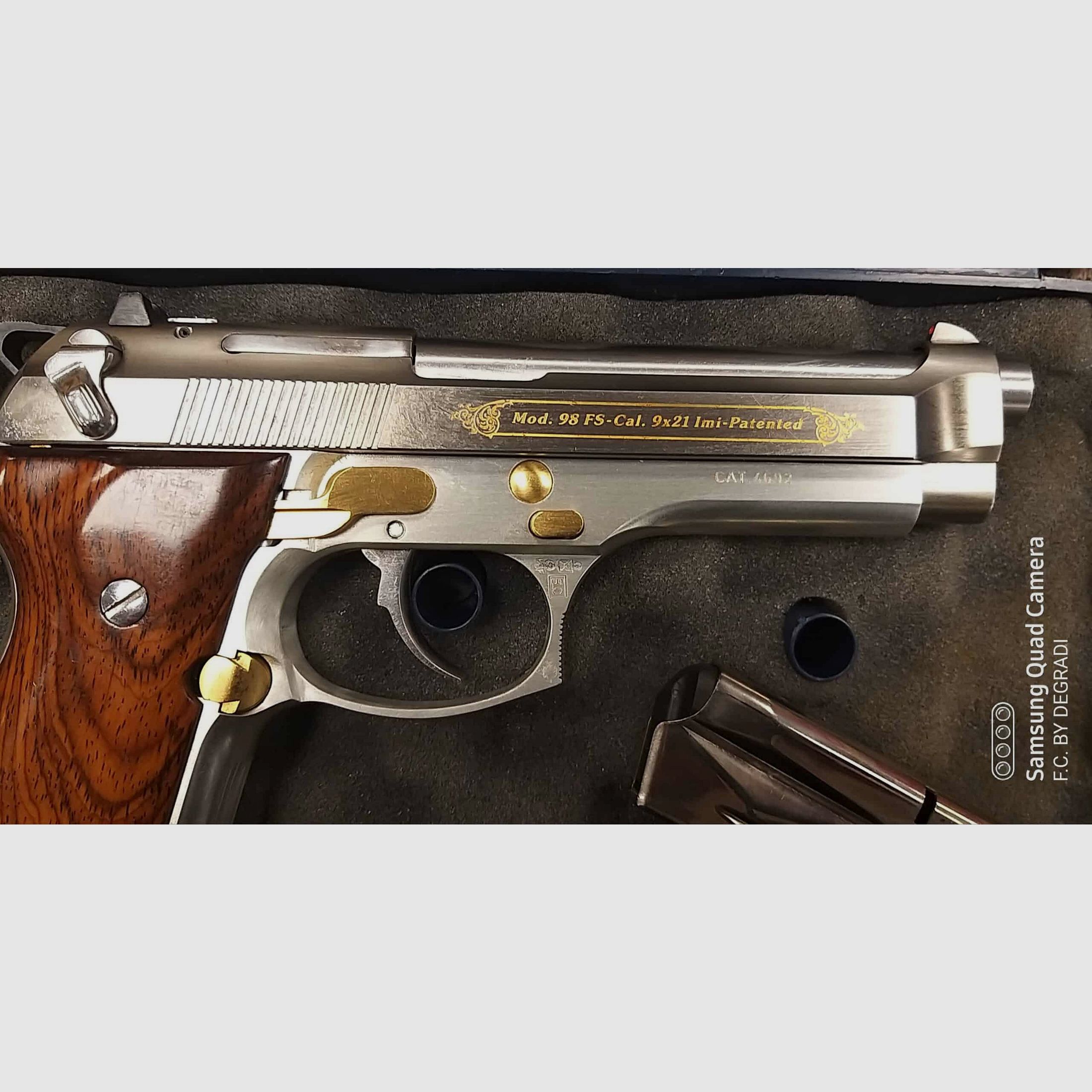 BERETTA 98 FS STAINLESS GOLD 9X21, immagine 2 di 5
