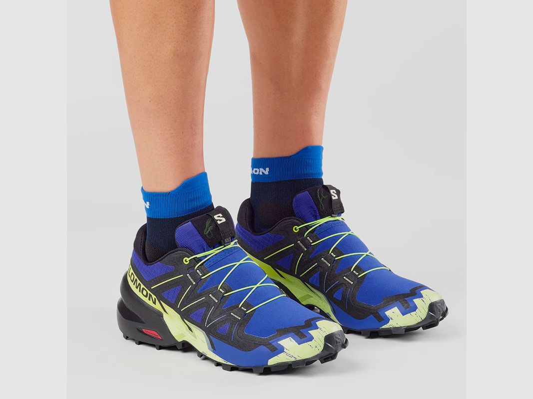 SALOMON – MEN – SPEEDCROSS 6 Bluing / Black / Acid Lime, image 4 of 7