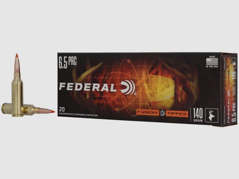 Federal Fusion Tipped 6,5 PRC 9,1 g / 140GR Jagdmunition – 20 Stück #F65PRCTFS1