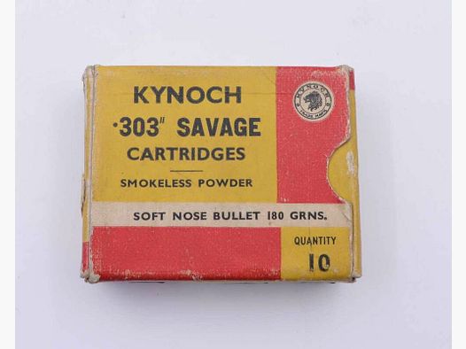 Kynoch, Inghilterra cartucce per fucile .303Savage