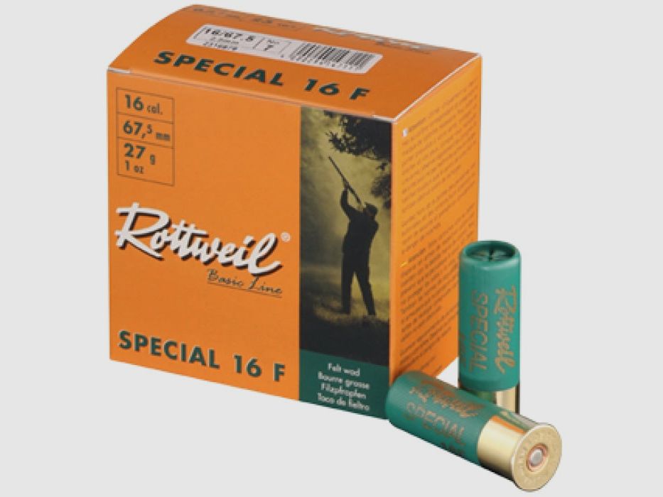 Rottweil Special 16 F Patronen Kal. 16/67,5 - fetter Ladedorn