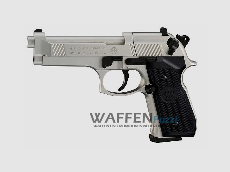 Beretta 92 FS CO2 Pistole 4,5 mm Diabolo, vernickelt