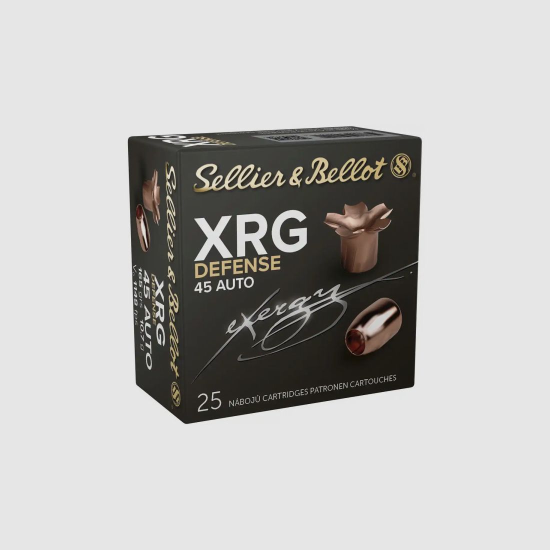 SELLIER & BELLOT XRG - DEFENSE - .45 ACP / AUTO - 165 GRS. - 25 STÜCK