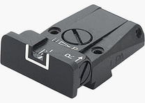 LPA TR28SS18 Mikrometer-Kimme für Walther Q5 Match SF, Black Diamond und Q4 SF O.R. – White Outline