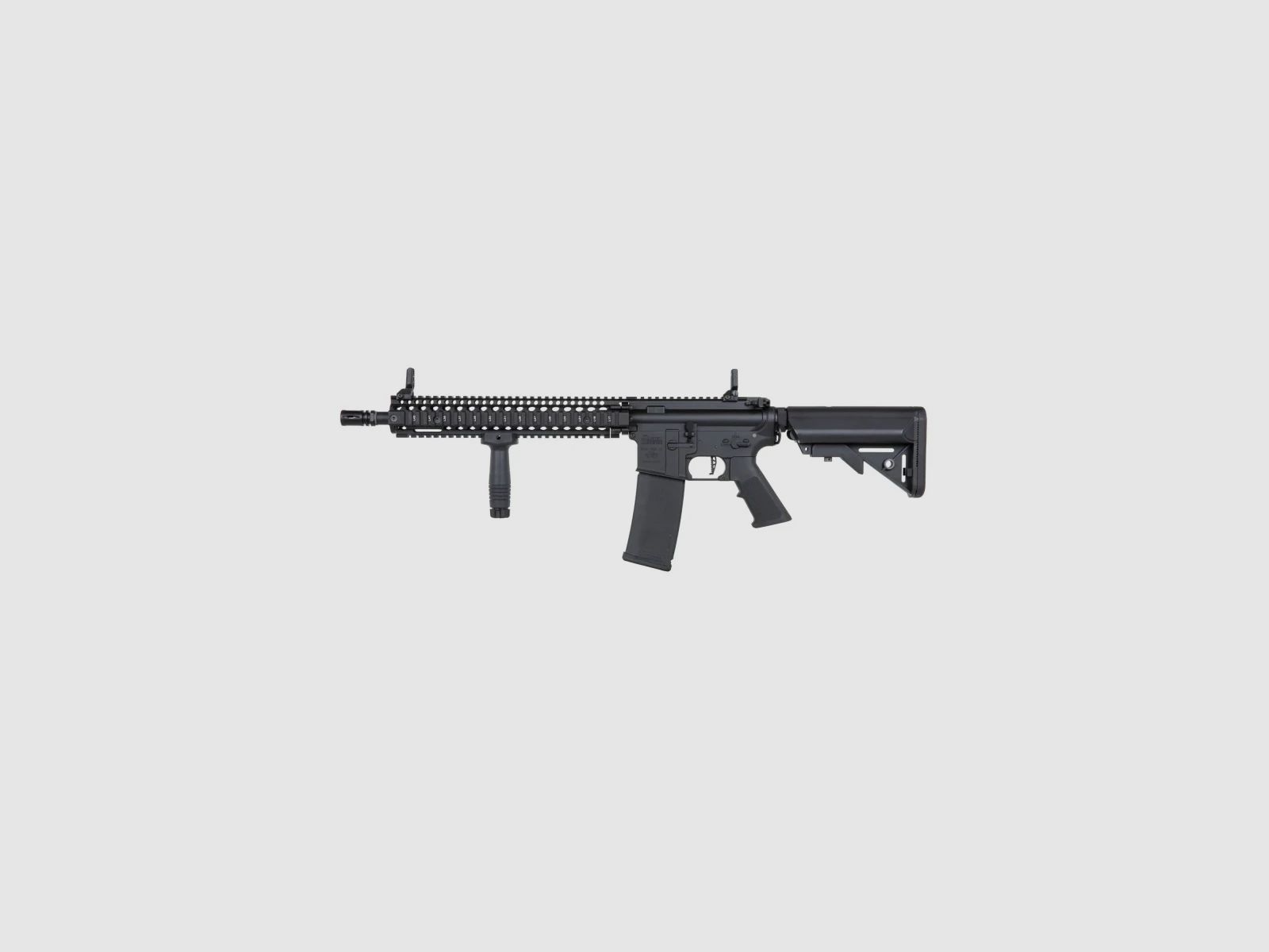 SA Daniel Defense® MK18 Block II (SA-P26 PRIME™ Aster II ETU BLDC™) Rifle Airsoft Libre a partir de 18 - Negro -F-