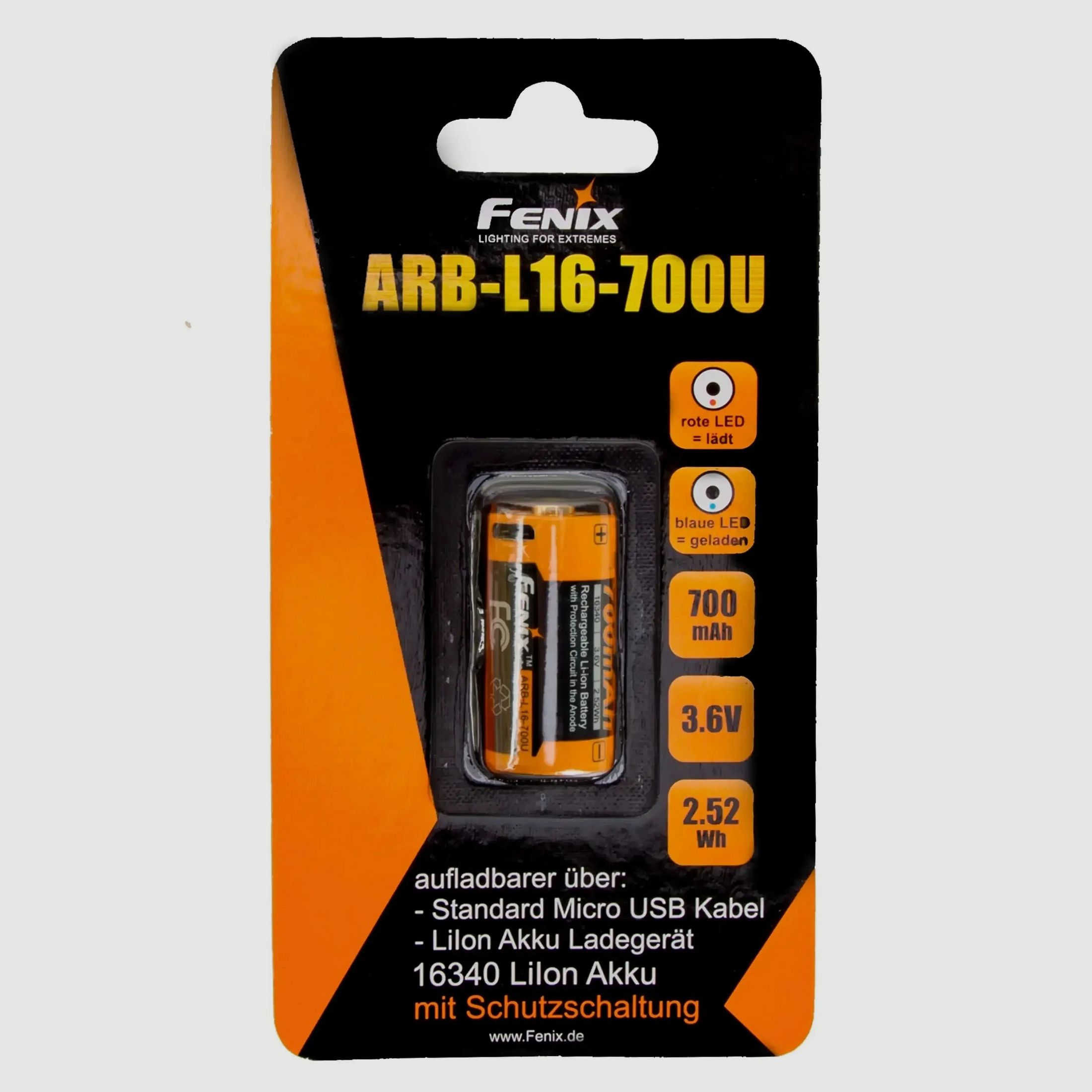 Fenix Fenix Li-Ionen Akku 16340 ARB-L16-70