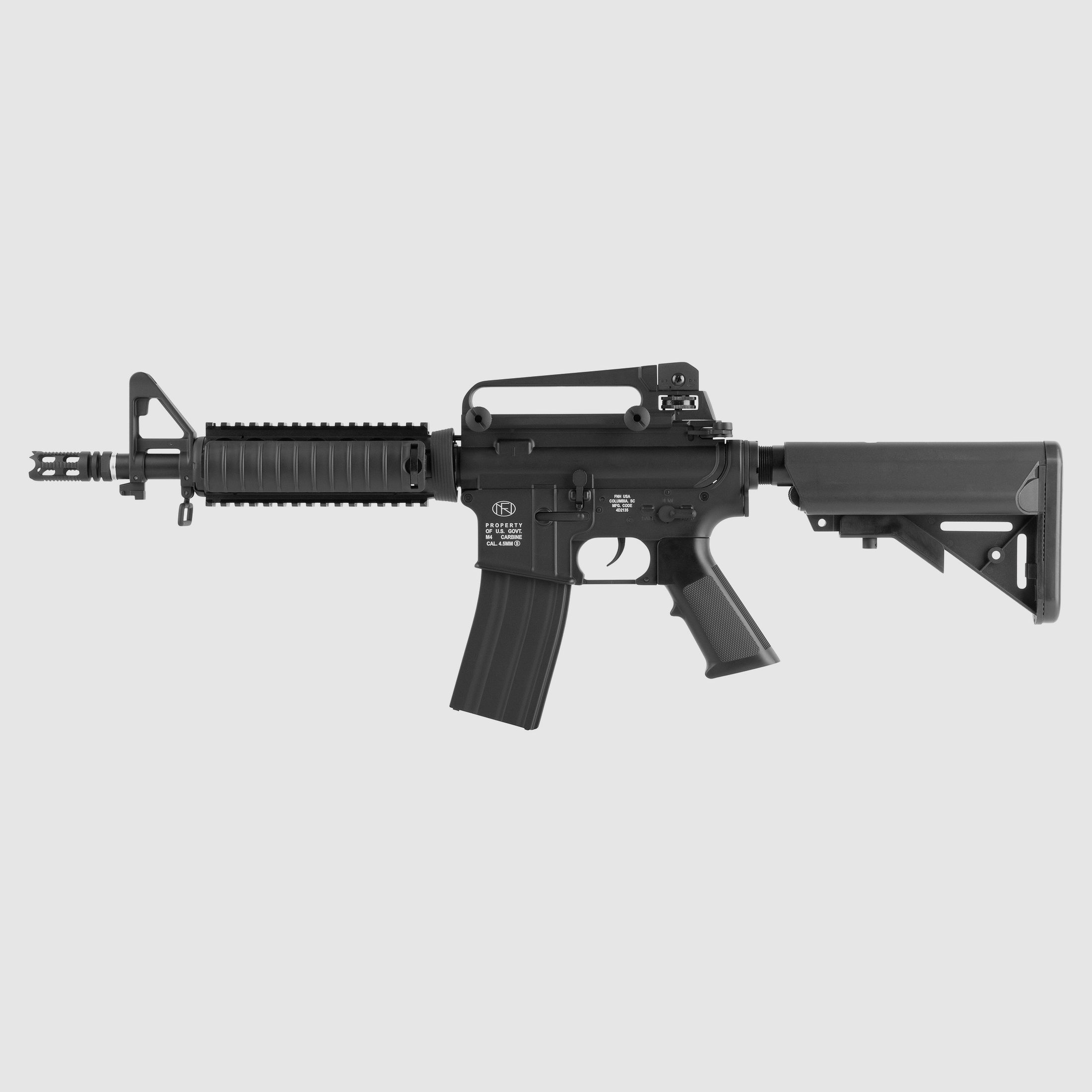 FN Herstal M4 RIS Schwarz 4,5mm BB - Druckluft Co2 Non BlowBack