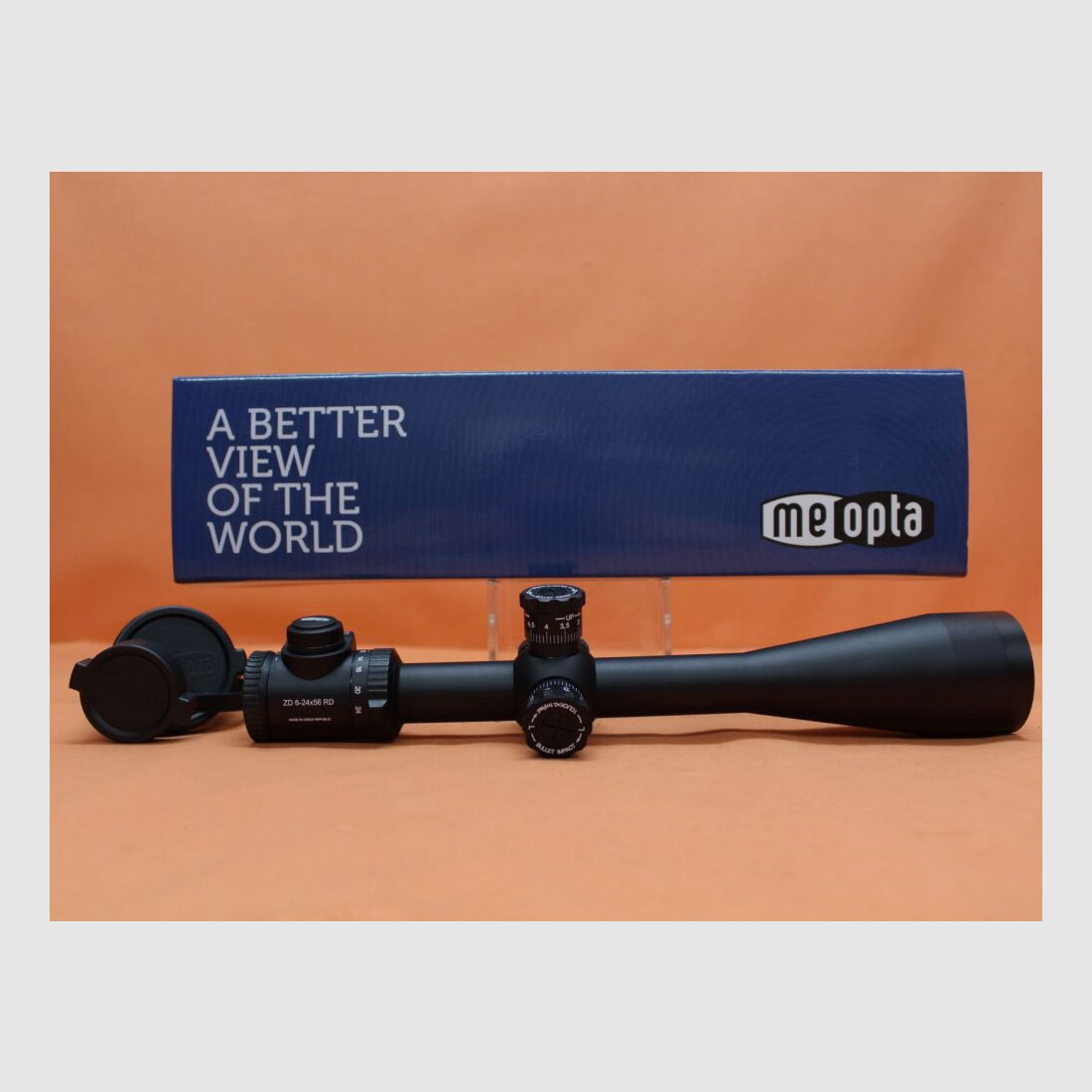 Meopta Meopta ZD riflescope 6-24x56 RD MIL-RAD MilDot2 illuminated reticle (2nd focal plane) 1cm click, 30mm main tube