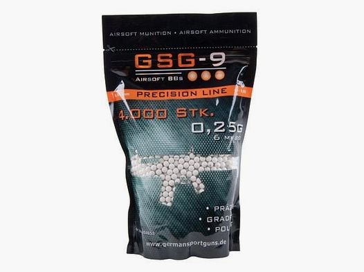 GSG-9 BB's 0.25 g Precision Line Airsoft Balls - 4,000 pcs.