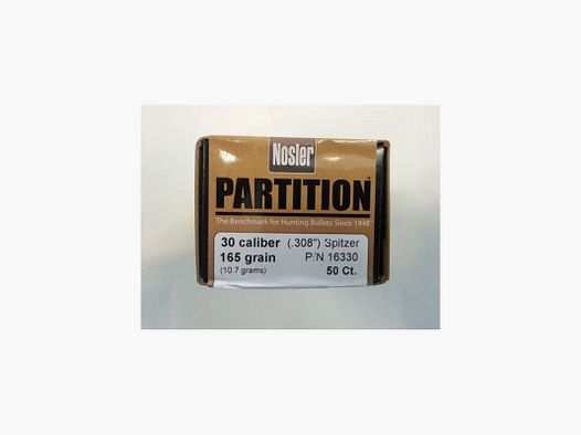 NOSLER PARTITION POCISK C30 GR 165